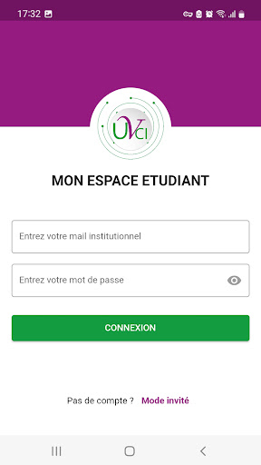 Android application VOISINAGE UVCI screenshort