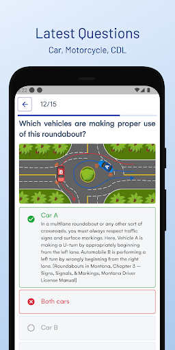 Android application Montana DMV Permit Test Guide screenshort
