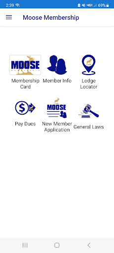 Android application Moose Membership screenshort