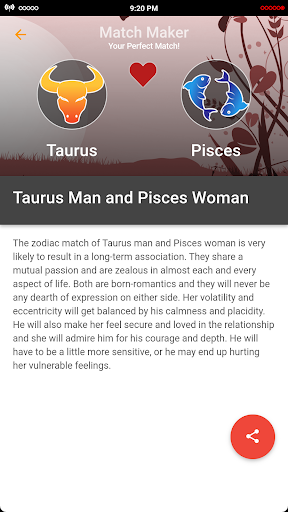 Zodiac Match Maker Screen 2