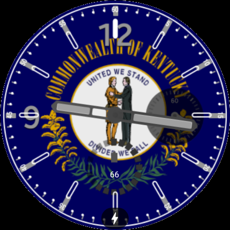 Android application Kentucky Flag Watchface screenshort