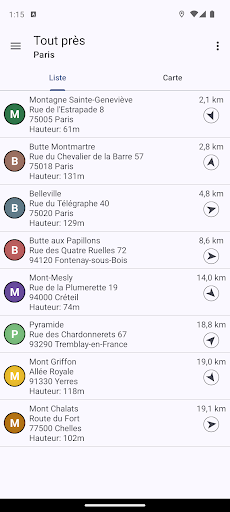 Aperçu de l'application