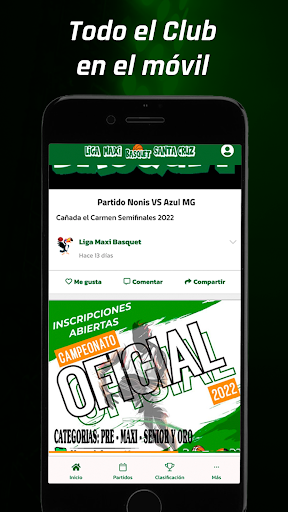 Android application Liga Maxi screenshort