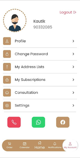Android application Diet Circle screenshort