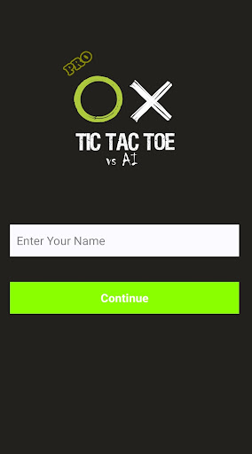 Android application Tic Tac Toe vs AI screenshort