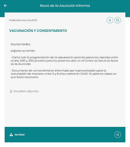Nava de la Asunción Informa Screen 3