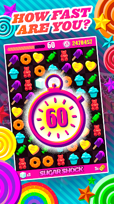 Sugar Shock - One Minute Match - Screenshot 1