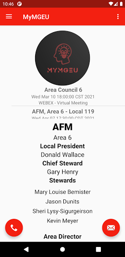 Android application MyMGEU screenshort