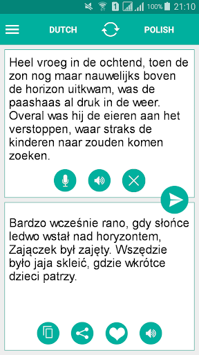 Android application Polish Dutch Translator screenshort