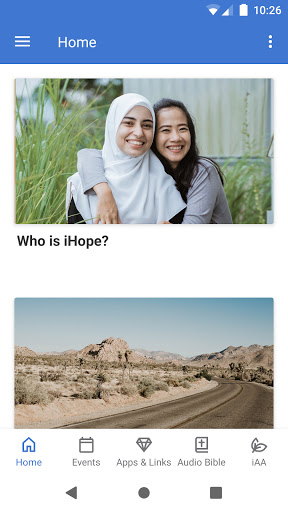 Android application iHope Ministries screenshort