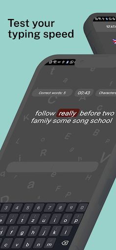 Android application Fast Typing - Typing Test! screenshort