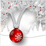 Cover Image of Download White Christmas Pattern Lock S  APK