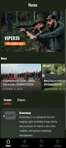 Android application NiteVision screenshort
