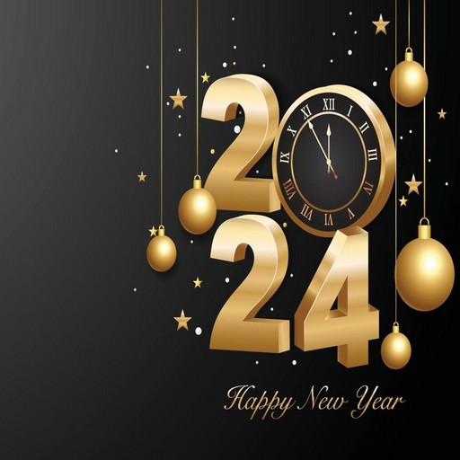 happy new year wishes 2024 logo