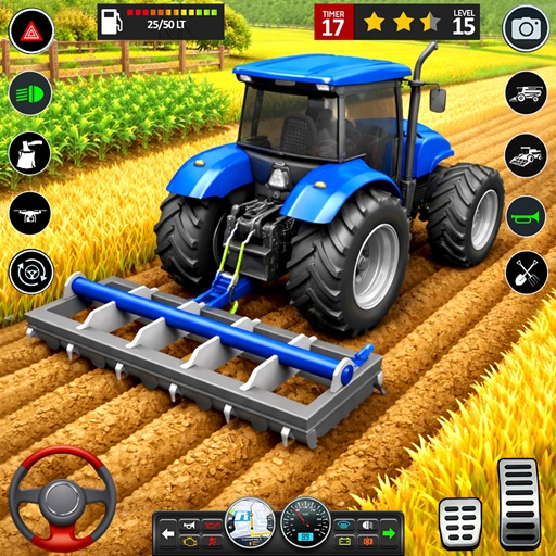 Tractor Farming Driving Sim icon