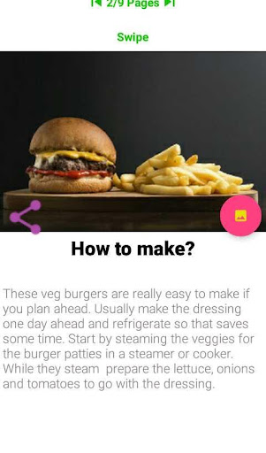 Burger Recipe Screen 2