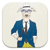 Hipster Dog Live Wallpapers icon