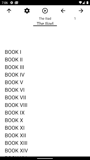 Android application Book, The Iliad screenshort