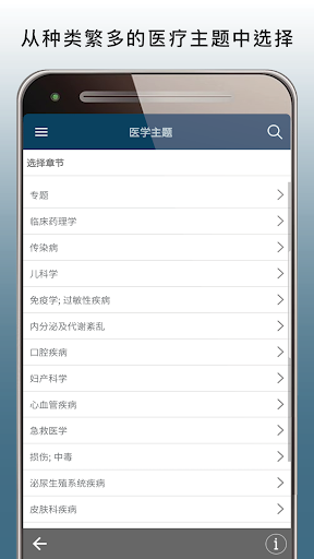 Screenshot of 默沙东诊疗手册（医学专业人士版）