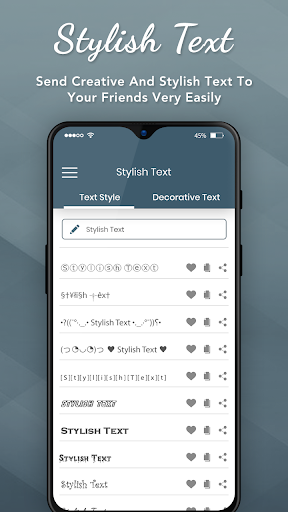 Android application Stylish Text screenshort