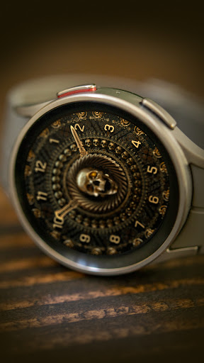 Android application Wear OS Watch Golden Skulls screenshort