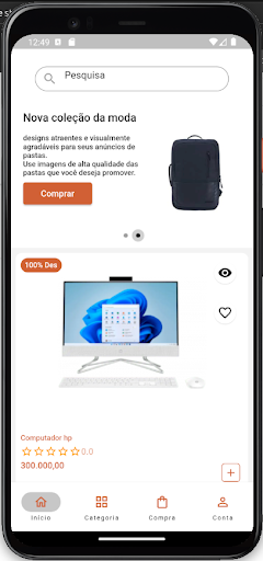 Android application Mutue Vendas Online screenshort