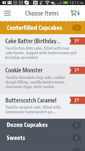 Mollys Cupcakes Screen 3