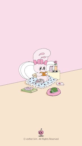Android application 카카오톡 테마 - 에스더버니_달콤한 휴일 screenshort