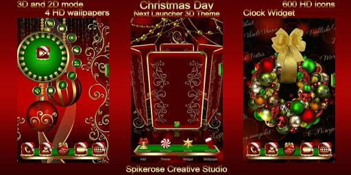 Christmas Day 3D Next Launcher Screen 2