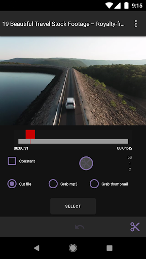 Android application Video Slicer screenshort
