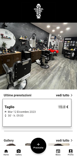 Android application CASANOVA BARBER SHOP screenshort