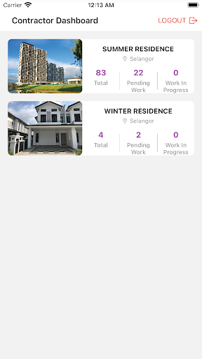 NiuAce Construction Management Screen 2