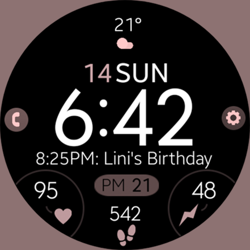 Battery 8 rose gold watch face logo