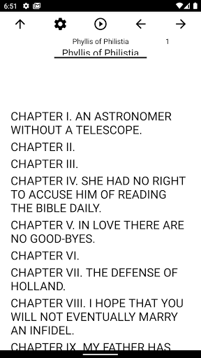 Android application Book, Phyllis of Philistia screenshort