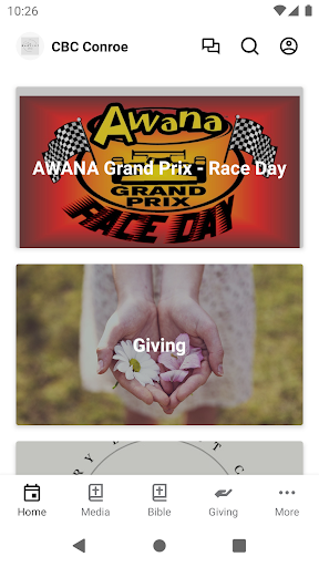 Android application Calvary Baptist of Conroe screenshort
