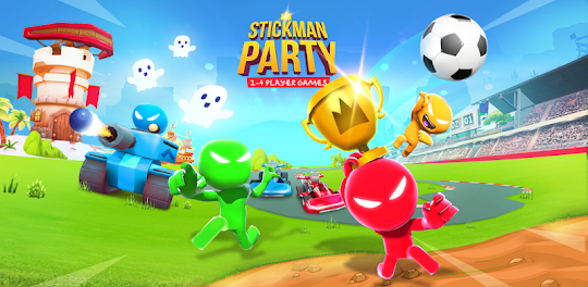 Stickman Party 2-4 ألعاب صغيرة