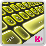 Keyboard Plus Neon Yellow icon