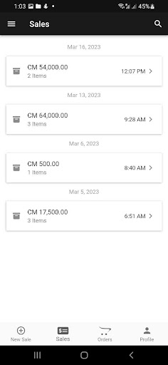 Posa Point of Sales - POS Screen 3