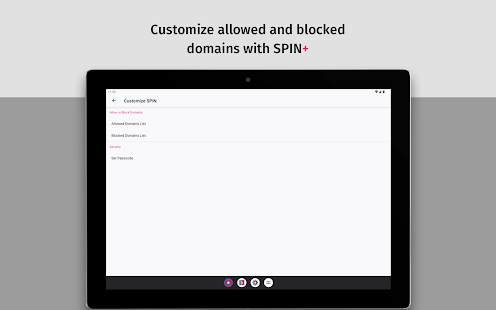 SPIN Safe Browser: Web Filter Screenshot