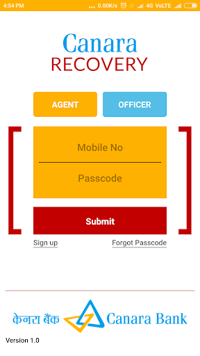 Android application CanaraRecovery screenshort