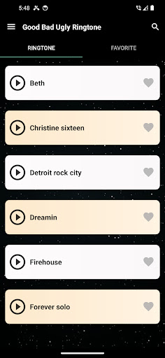Kiss Ringtone Screen 2