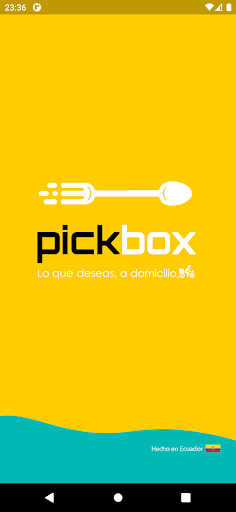 Android application Pickbox Comida a domicilio screenshort