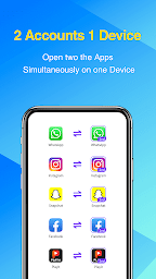 2Accounts - Dual Apps Space