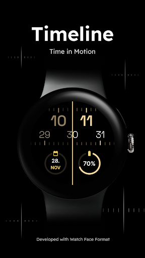Android application Timeline - Minimal Watch Face screenshort
