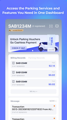 Android application Autom Parking screenshort