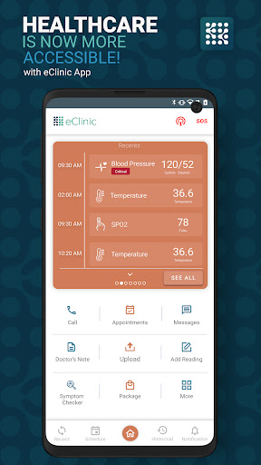 Android application eClinic Advanced Urgent Care screenshort