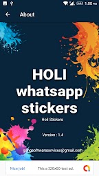 Holi stickers for whatsapp