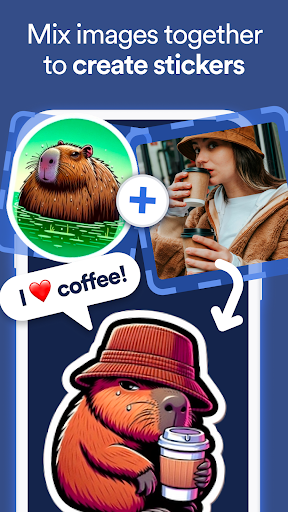 Android application WeMix Stickers: Sticker Art screenshort