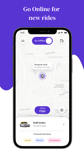Covai Get Taxi Driver Screen 2