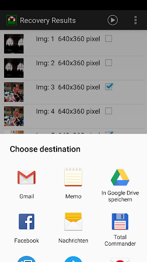 Recuperación de fotos